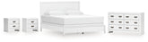 Diamond Furniture - Ashley Furniture - Binterglen King Panel Bed, Dresser and 2 Nightstands - King Panel Bed, Dresser and 2 Nightstands - B427B20